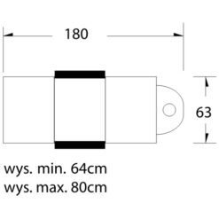 Hoitotuoli A 210 hydraulinen musta