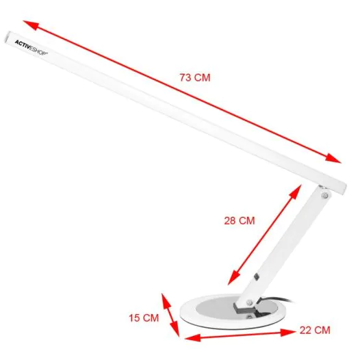 Työpöytävalaisin SLIM 20 W - valkoinen