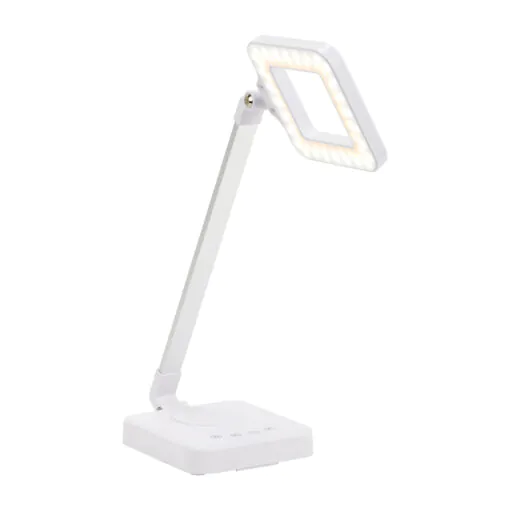 Pöytävalaisin Elegante LED Square 804, valkoinen