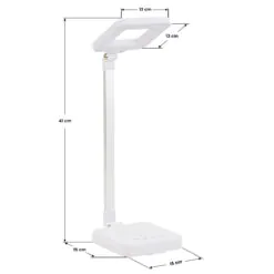 Pöytävalaisin Elegante LED Square 804, valkoinen