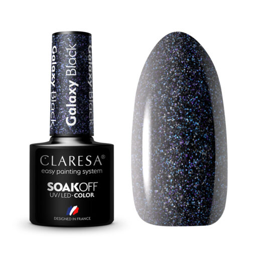 CLARESA GALAXY BLACK hybridilakka, 5 ml