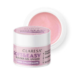 Claresa SOFT&EASY Builder Gel PINK CHAMPAGNE, rakennusgeeli, 45 g