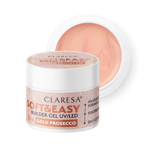 Claresa SOFT&EASY Builder Gel, Light Beige, rakennusgeeli, 90 g